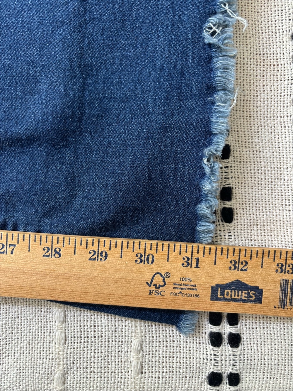 Umgee Denim Bell Bottom Flare Boho Jeans Raw Hem Stretch Size 13 Juniors Retro - Picture 13 of 14